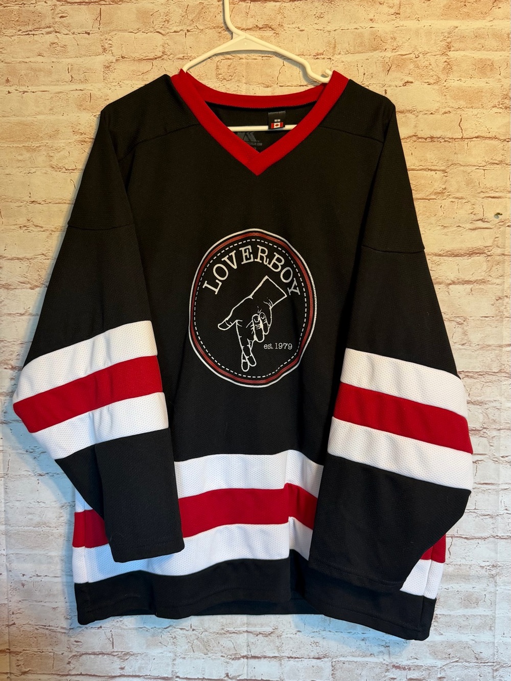 Vintage90's Loverboy band Hockey-Style Long Sleeve Shirt